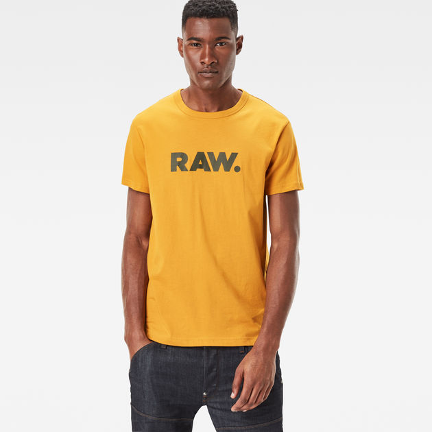 g star raw t shirts yellow