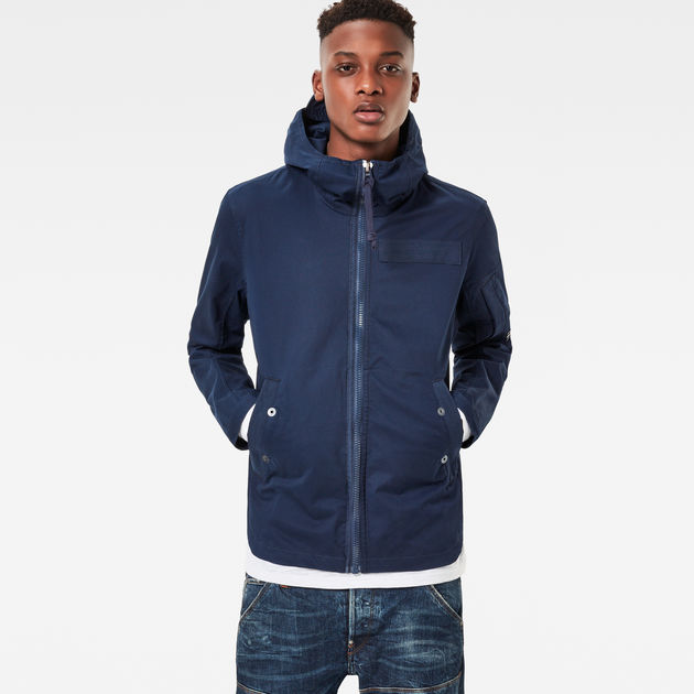 batt hooded overshirt