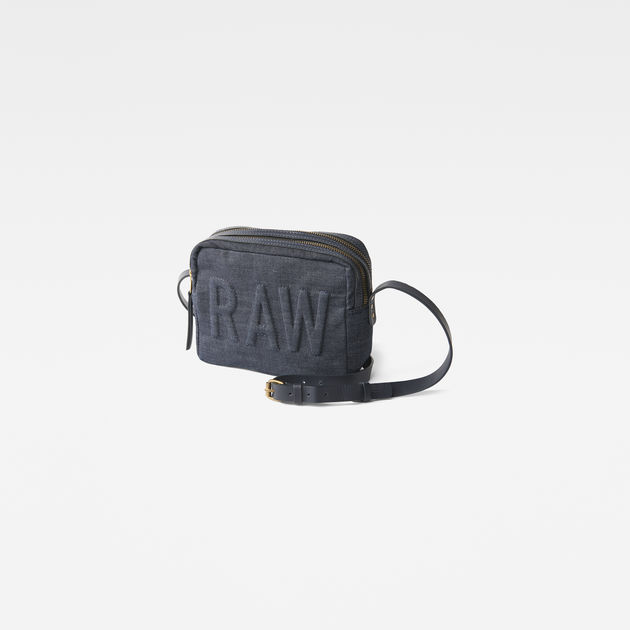 Mozoe Small Shoulder Bag | Raw Denim 