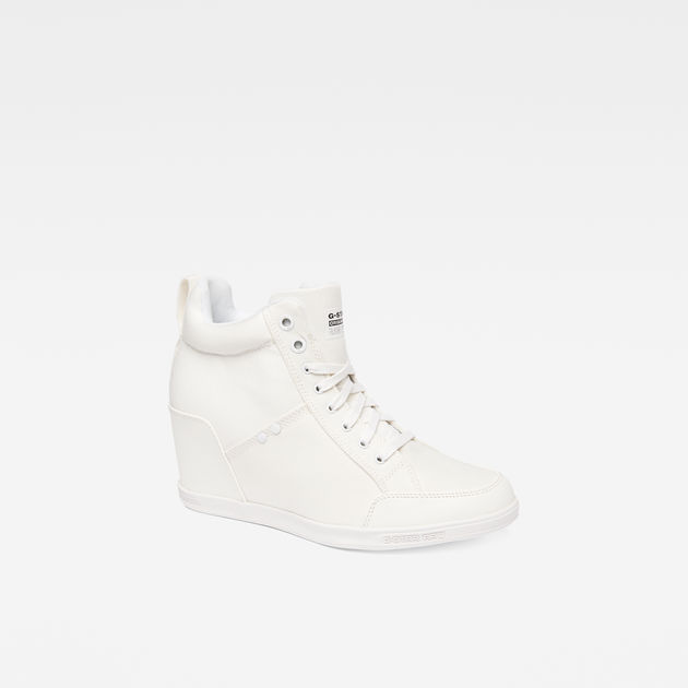 G-Star Raw Wedge sneaker wit casual uitstraling Schoenen Sneakers Wedge sneaker 