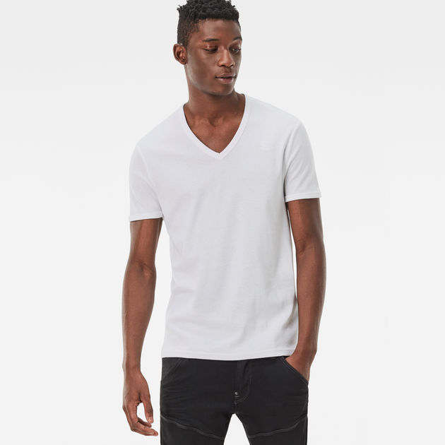 G-Star RAW Basic V-Neck T-Shirt 2-Pack in White
