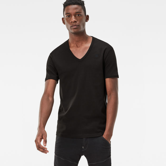 Basic V-Neck T-Shirt 2-Pack | Black | Men | G-Star RAW®