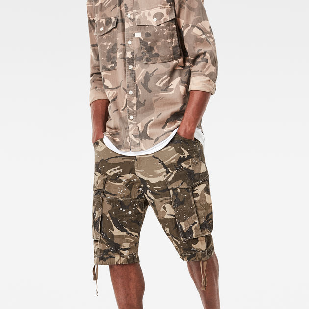 G star outlet raw camo shorts