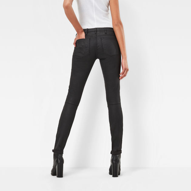 Dames Kleding voor voor Jeans voor Skinny jeans G-Star RAW Denim Skinny Jeans 5620 Custom Mid Skinny Wmn in het Zwart Bespaar 13% 