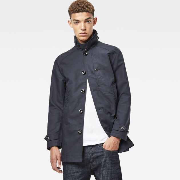 G star garber denim trench hotsell