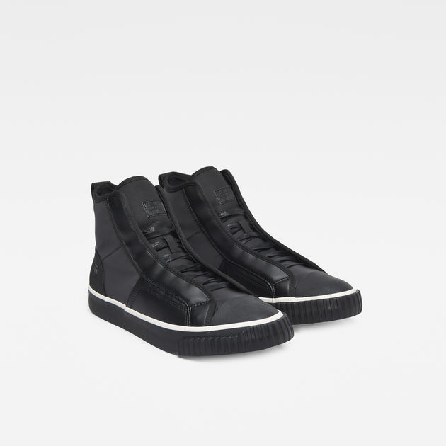 Scuba Reflective Mid Sneakers | Black | Women | G Star RAW® Scuba Reflective Mid Sneakers | Black | Women | G Star RAW®
