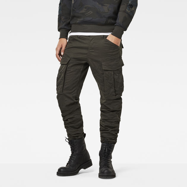 g star raw cargo pants black
