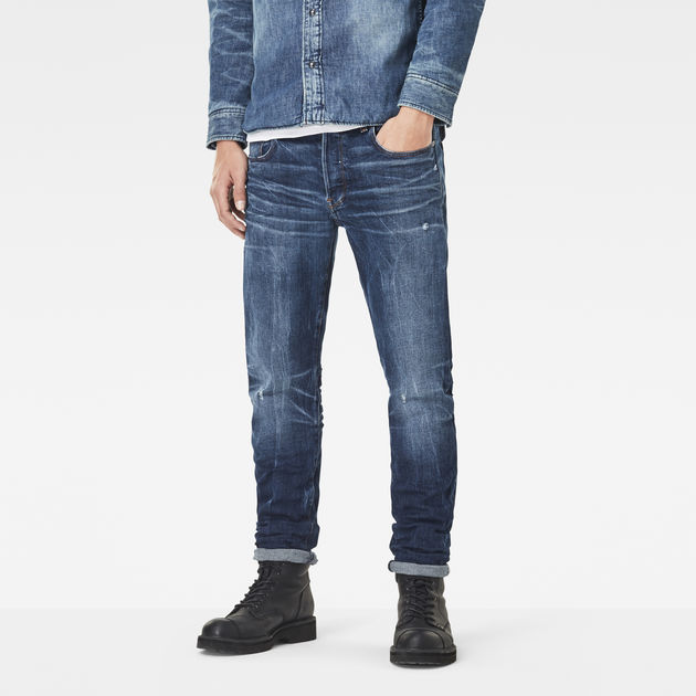 3301 Red Listing Slim Jeans | Medium 