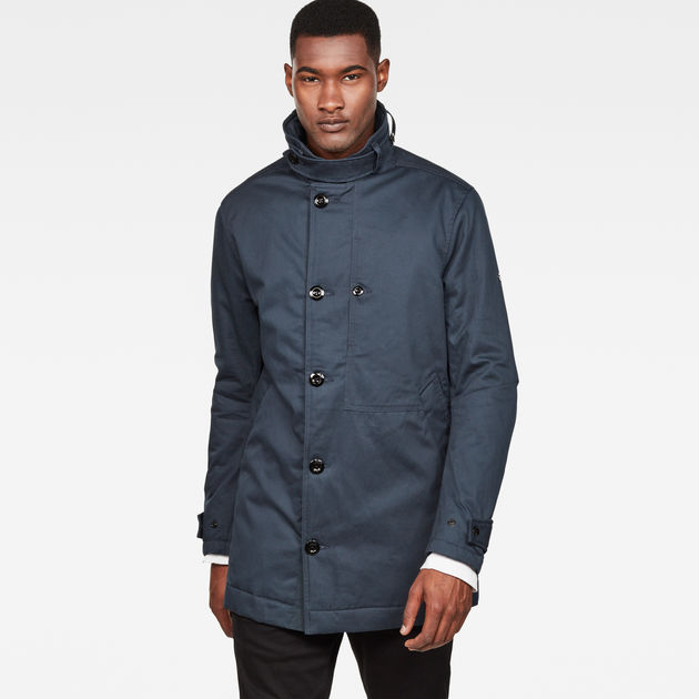 Garber padded fashion trench