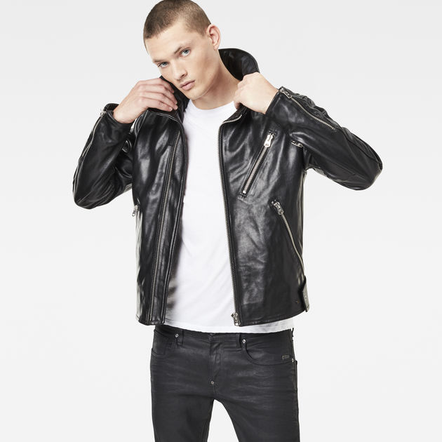 Empral 3D Leather Jacket | Black | Men 