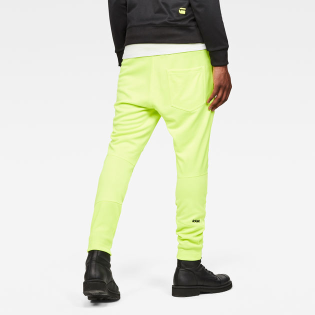 neon yellow sweatpants