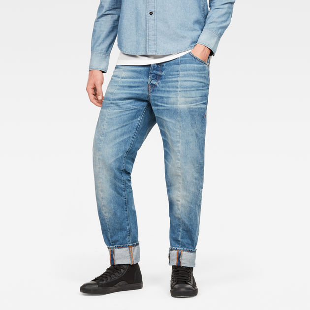 G-Star RAW Denim Lanc 3d Tapered Jeans Voor in het Blauw voor heren Heren Kleding voor voor Jeans voor Tapered jeans 