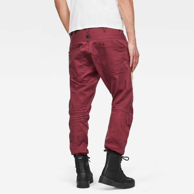 maroon color jeans
