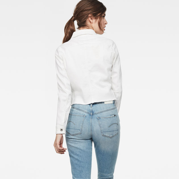 guys patched and ripped detail denim jacket
