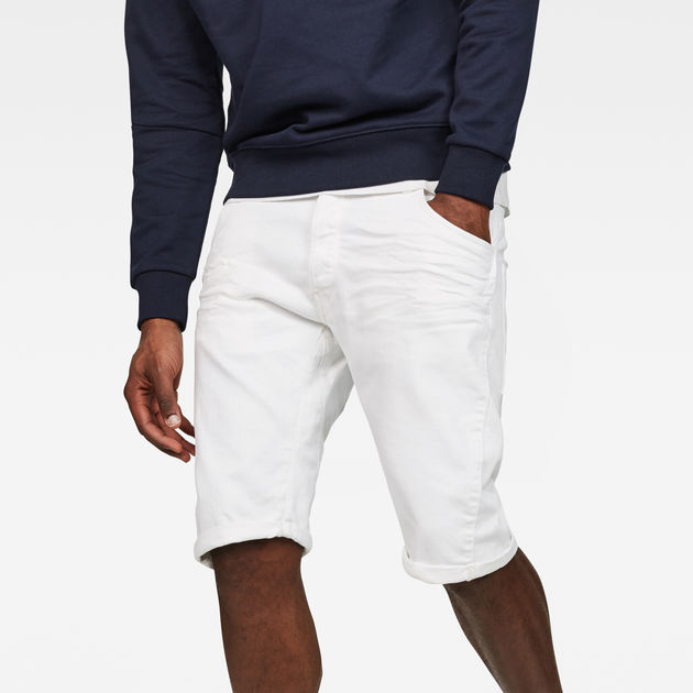 Arc 3D 1 2 Length Shorts White G STAR ZA