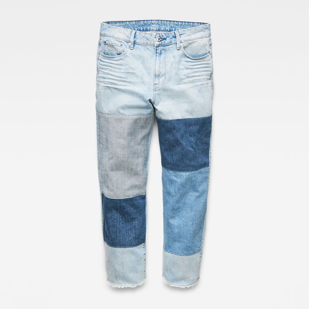 g star patchwork jeans