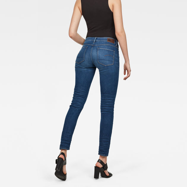 3301 Deconstructed Mid Waist Skinny Jeans | G-Star RAW®