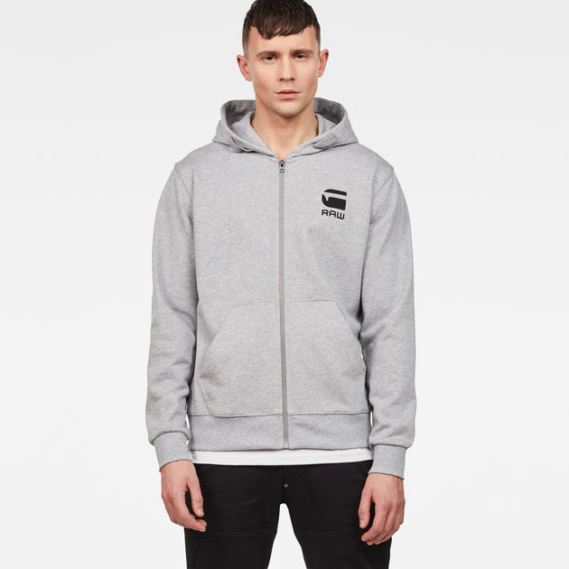 Doax Hooded Zip Thru Sweater | Grey 