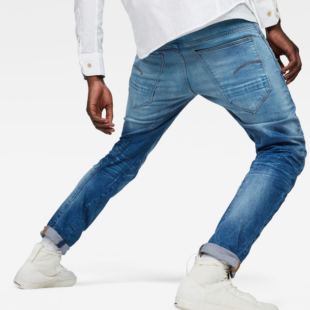 G-STAR Raw ARC 3D Slim Jeans para hombre de mediana edad destruir 