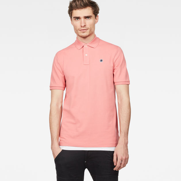 dusty pink polo shirt