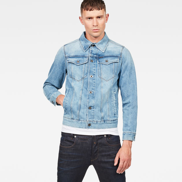 3301 Slim Jacket | Medium blue | G-STAR® BG