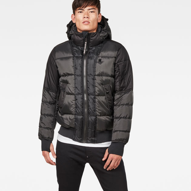 Whistler Quilted Hooded Bomber | Grey | G-Star RAW®