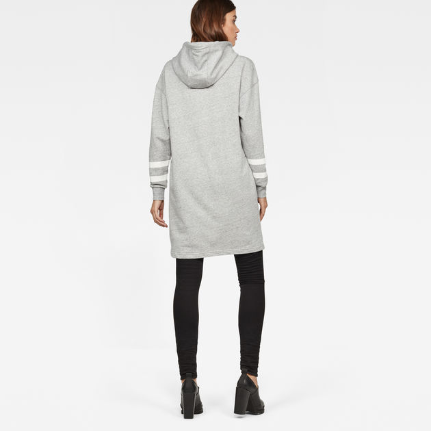 oversized hooded sweat dress