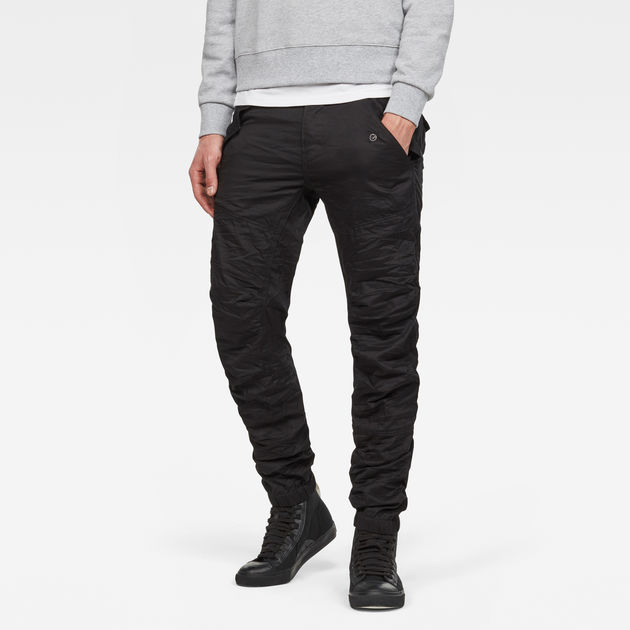 black cuffed jeans