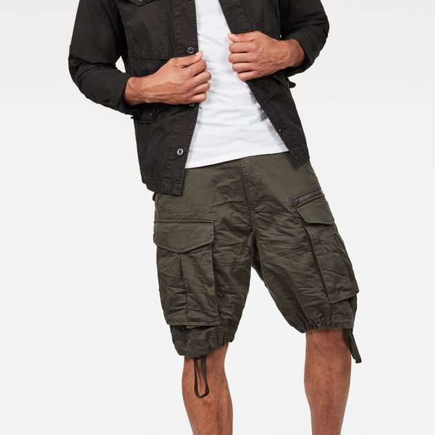 Rovic Zip Relaxed 1 2 Length Shorts Grey G STAR CA