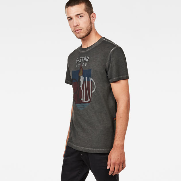 grey g star shirt