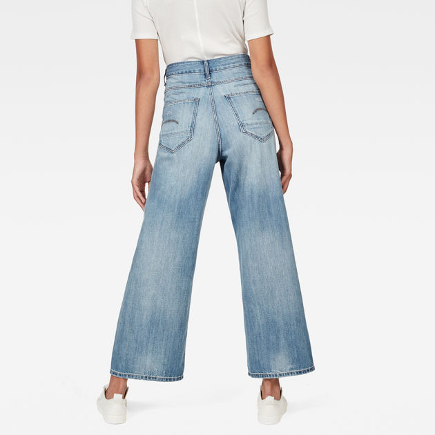 wide high waist jeans