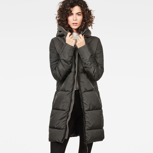 Whistler Quilted Slim Long Coat | Grijs | G-Star RAW®