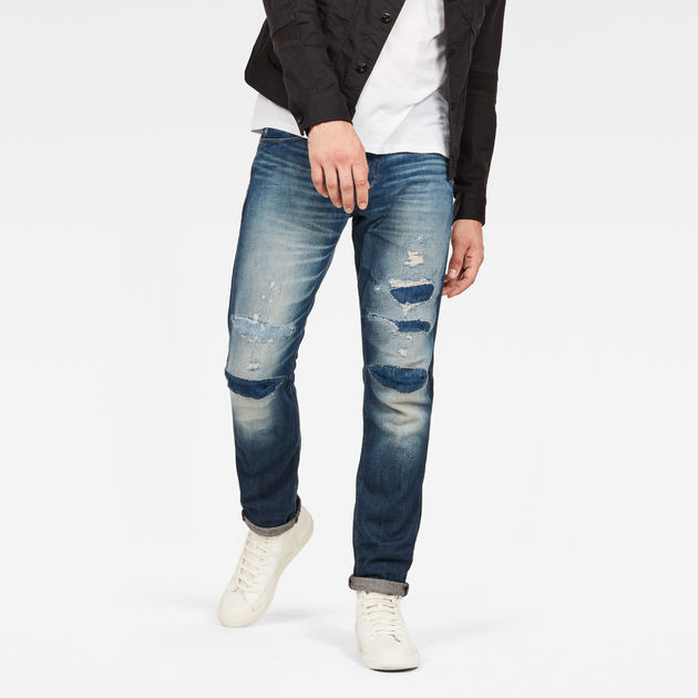 3301 Tapered 3D-Restored Jeans | Medium blue | G-STAR® US