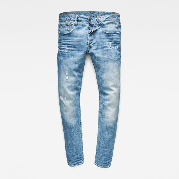 Mens Clothing Jeans Slim jeans G-Star RAW Denim 3301 Slim Jeans in Blue for Men 