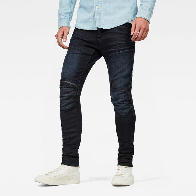 5620 Zip Knee Super Slim Jeans | ダークブルー | G-STAR® JP