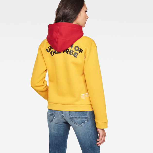 g star yellow hoodie