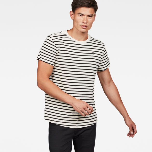 Starkon Stripe T-Shirt | Ivory/Dark 