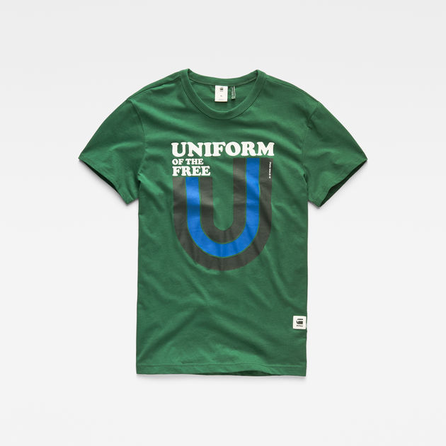 green t shirt uniform