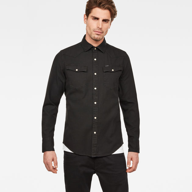 3301 Denim Shirt Black G-STAR® AE