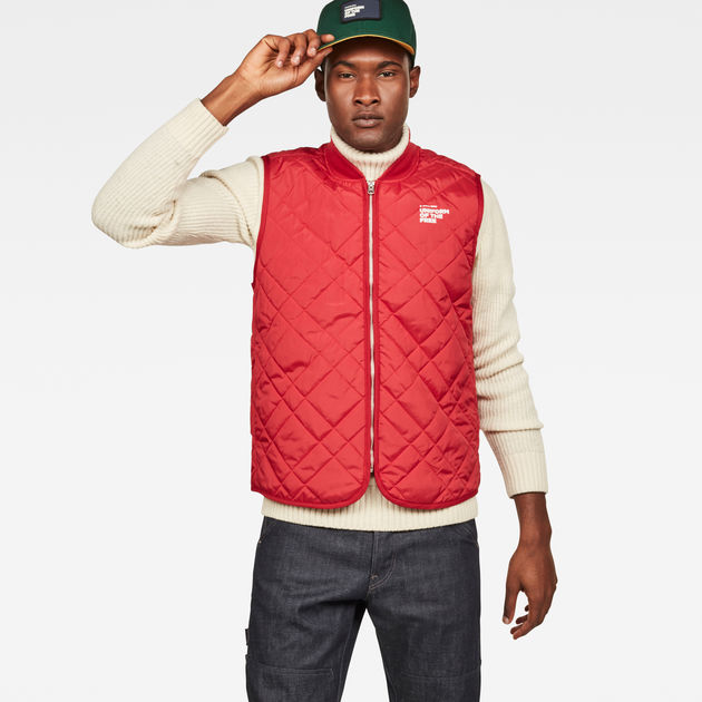 Blake Quilted Vest | Rood | G-STAR® NL
