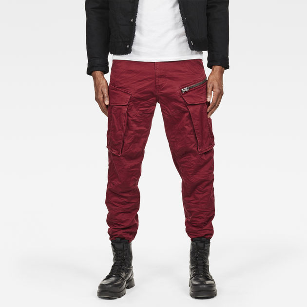 Rovic Zip 3D Straight Tapered Pants | Red | G-STAR® US