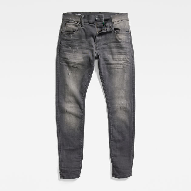 G-Star Raw Mens Revend Super Slim-Fit Jean In Black Print Stretch Denim
