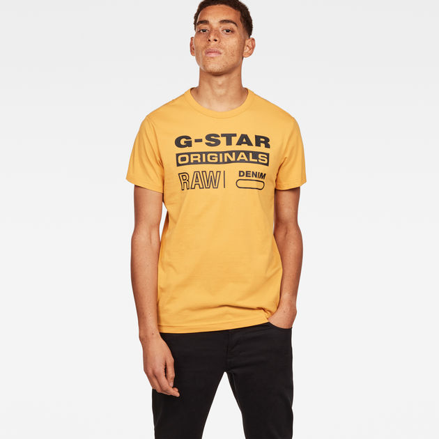 yellow g star shirt