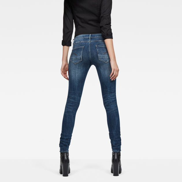 G-STAR RAW D-STAQ 5-Pocket Mid Waist Skinny Vaqueros Mujer