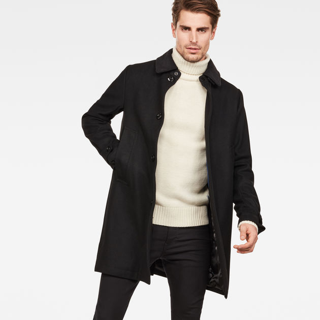 Garber Wool Overcoat | Dark Black | G 