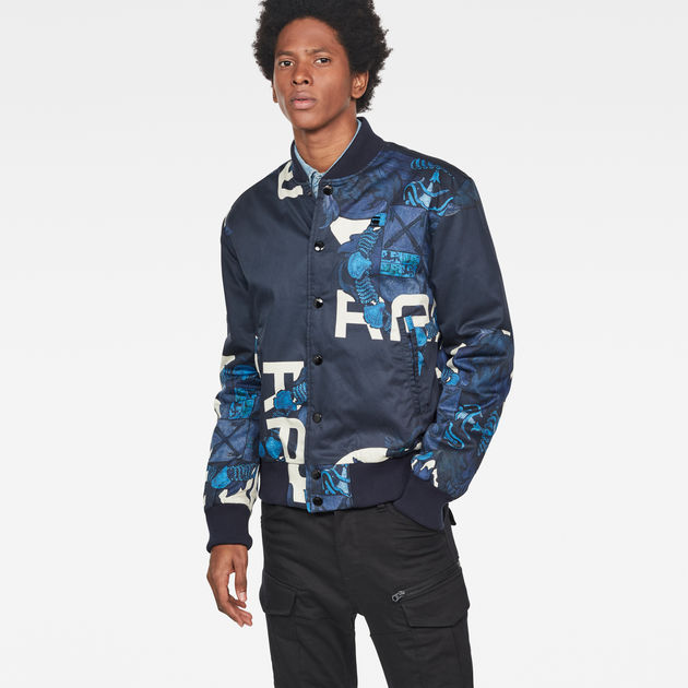 Rackam Sports Padded Bomber Medium blue G STAR CA