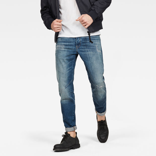Arc 3D Relaxed Tapered Jeans | ミディアムブルー | G-STAR® JP