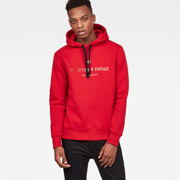 G star hoodie red deals
