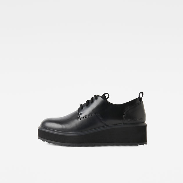 Flatform derby shoes sales