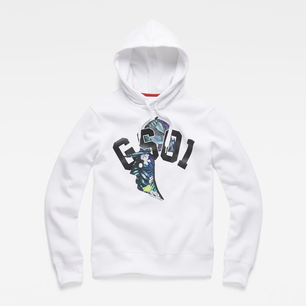 Graphic 31 Core Hooded Sweat | White 